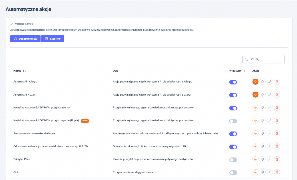 Zmiany w automatyzacjach