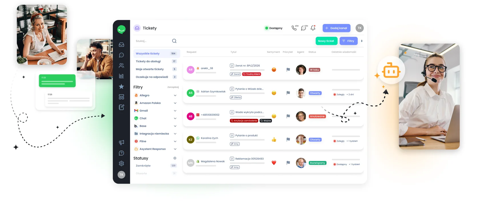 Podgląd panelu Responso