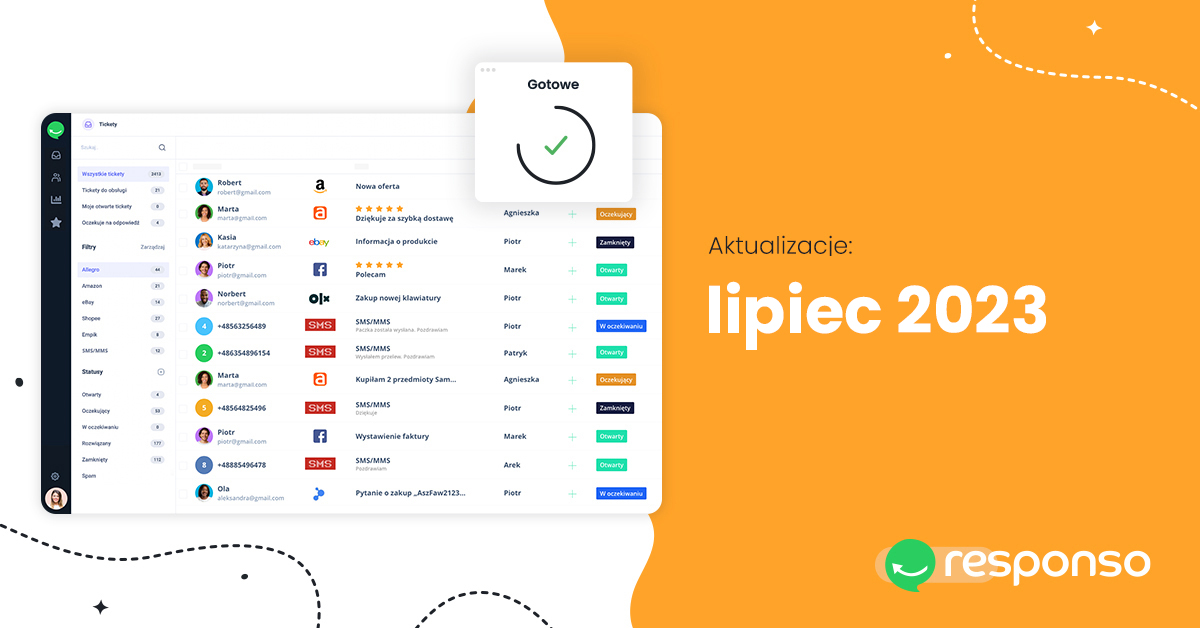 Nowości w Responso - lipiec 2023