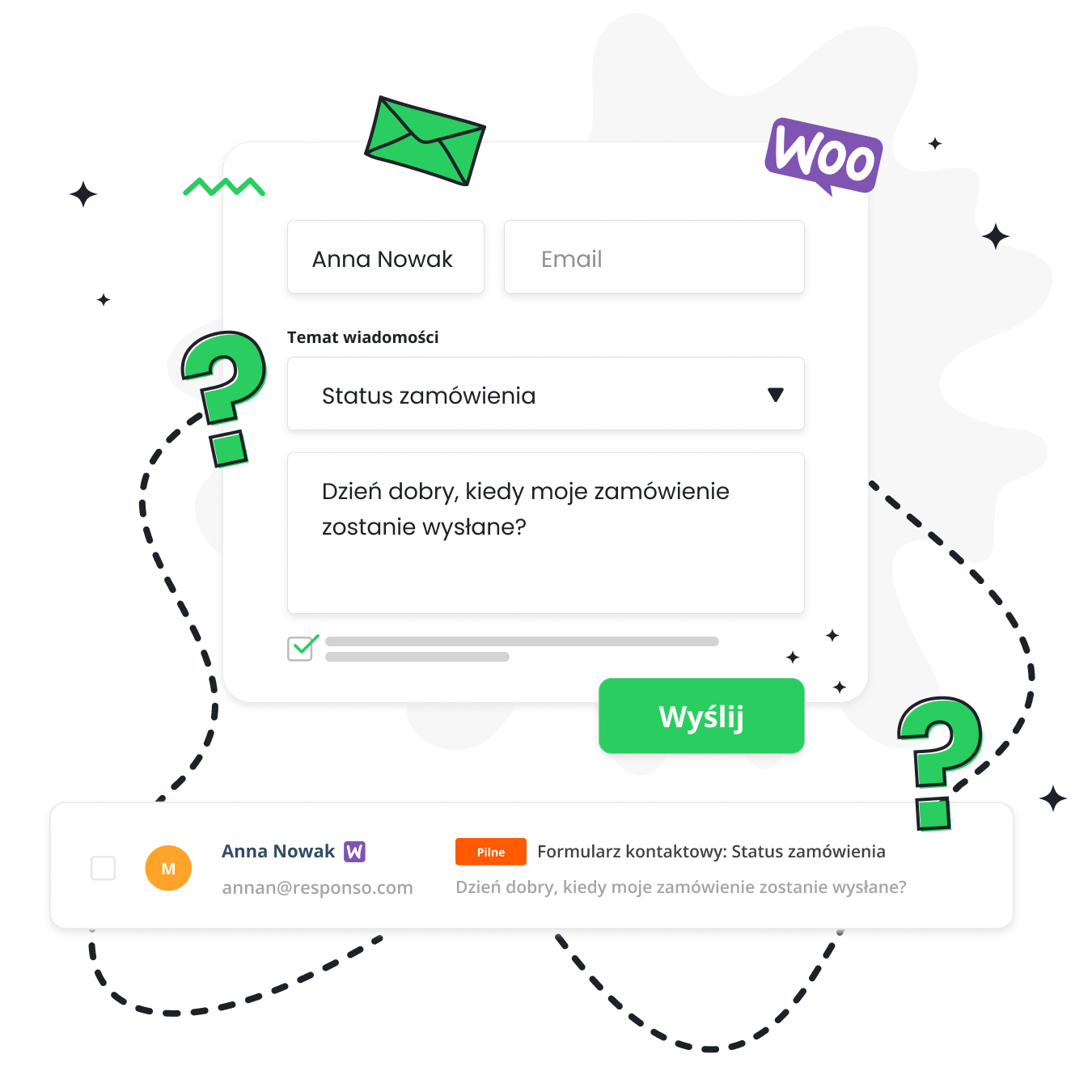 WooCommerce Formularz kontaktowy