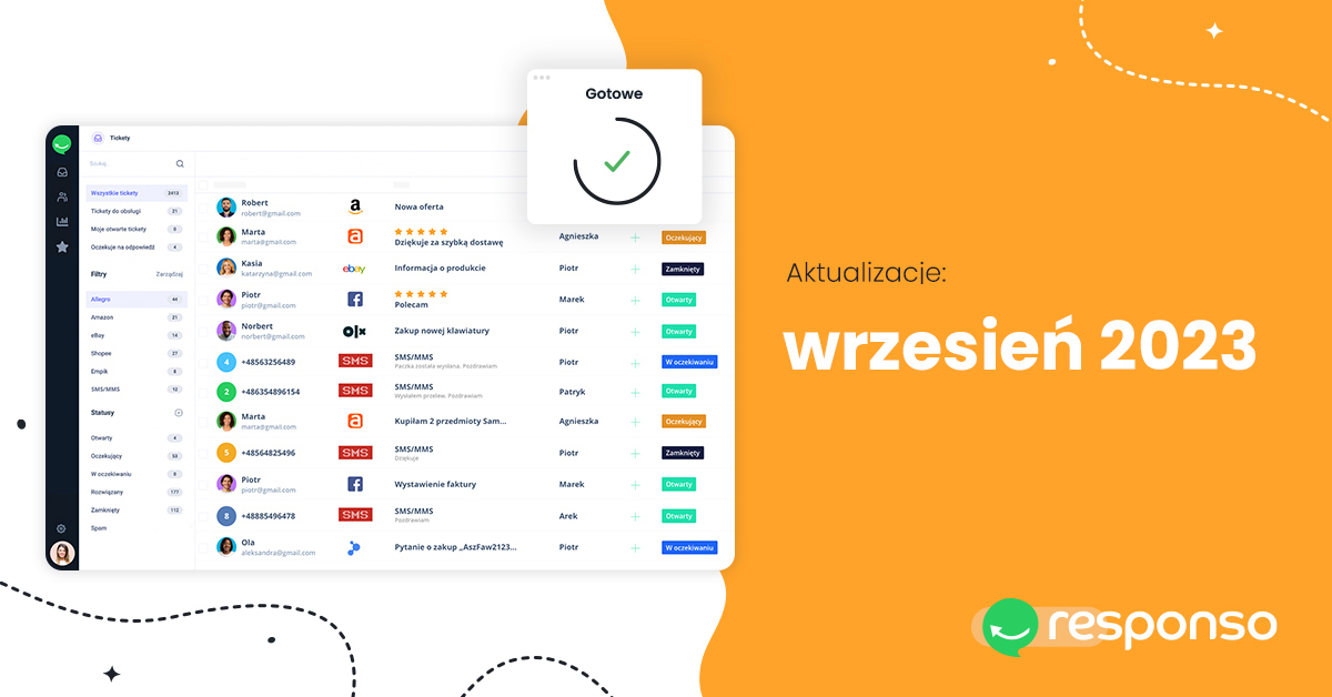 Aktualizacje Responso wrzesień